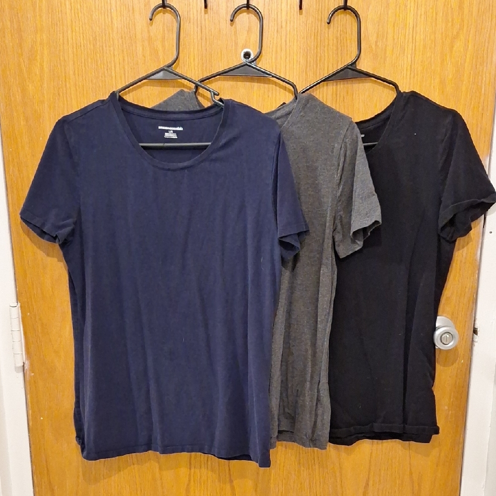 3-pack crewneck t-shirts in basic colors